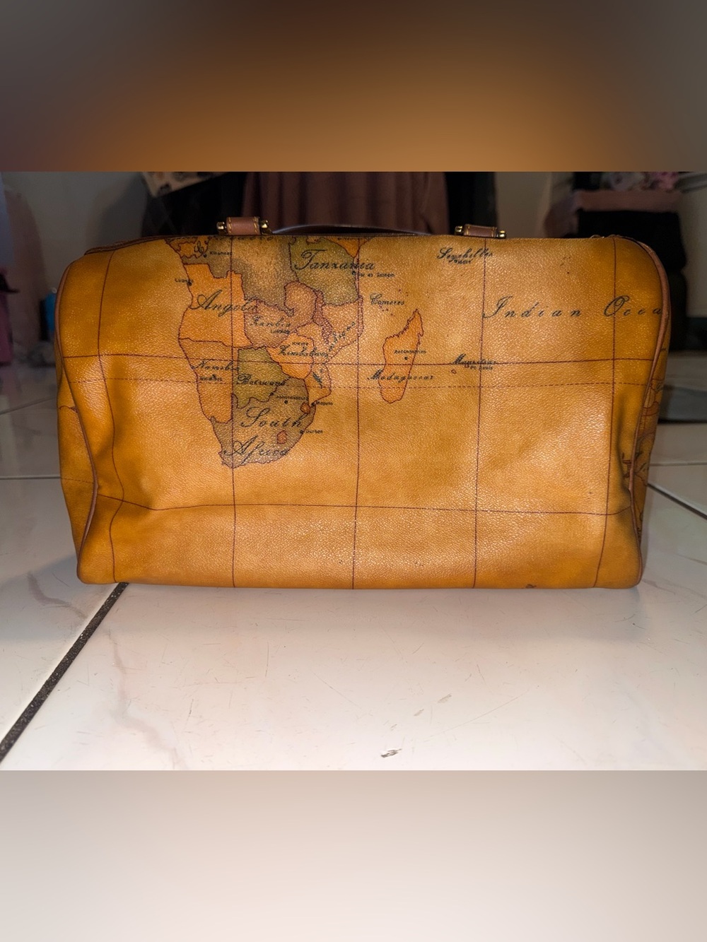 Alviero Martini 1ª Classe Geo Classic Large Boston Bag - Picture 2 of 16